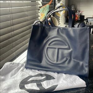 Telfar Navy Shopping Bag